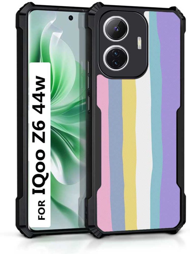     			COBERTA Multicolor Printed Back Cover Polycarbonate Compatible For iQoo Z6 44W ( Pack of 1 )