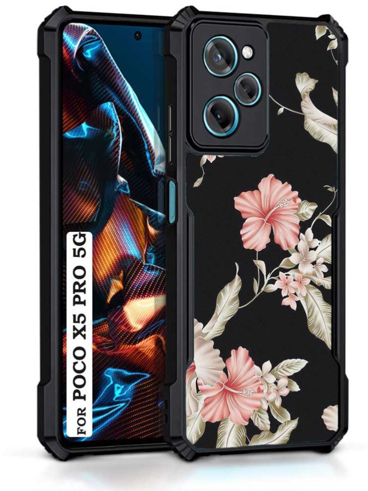     			COBERTA Multicolor Printed Back Cover Polycarbonate Compatible For Poco X5 Pro 5G ( Pack of 1 )