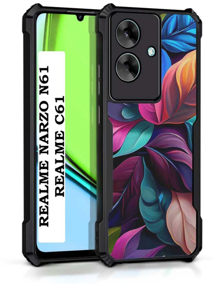     			COBERTA Multicolor Printed Back Cover Polycarbonate Compatible For Realme Narzo N61 ( Pack of 1 )