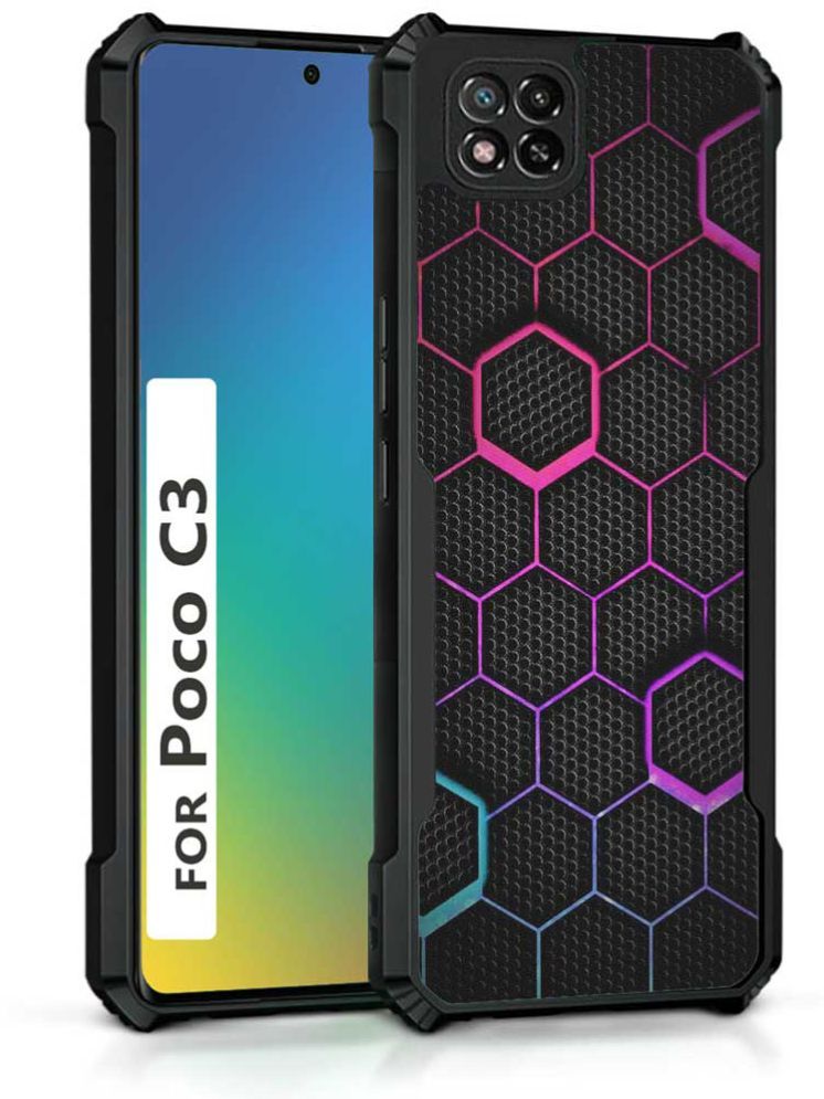     			COBERTA Multicolor Printed Back Cover Polycarbonate Compatible For POCO C3 ( Pack of 1 )