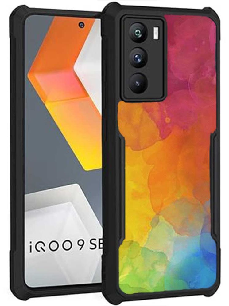     			COBERTA Multicolor Printed Back Cover Polycarbonate Compatible For Iqoo 9 Se 5G ( Pack of 1 )