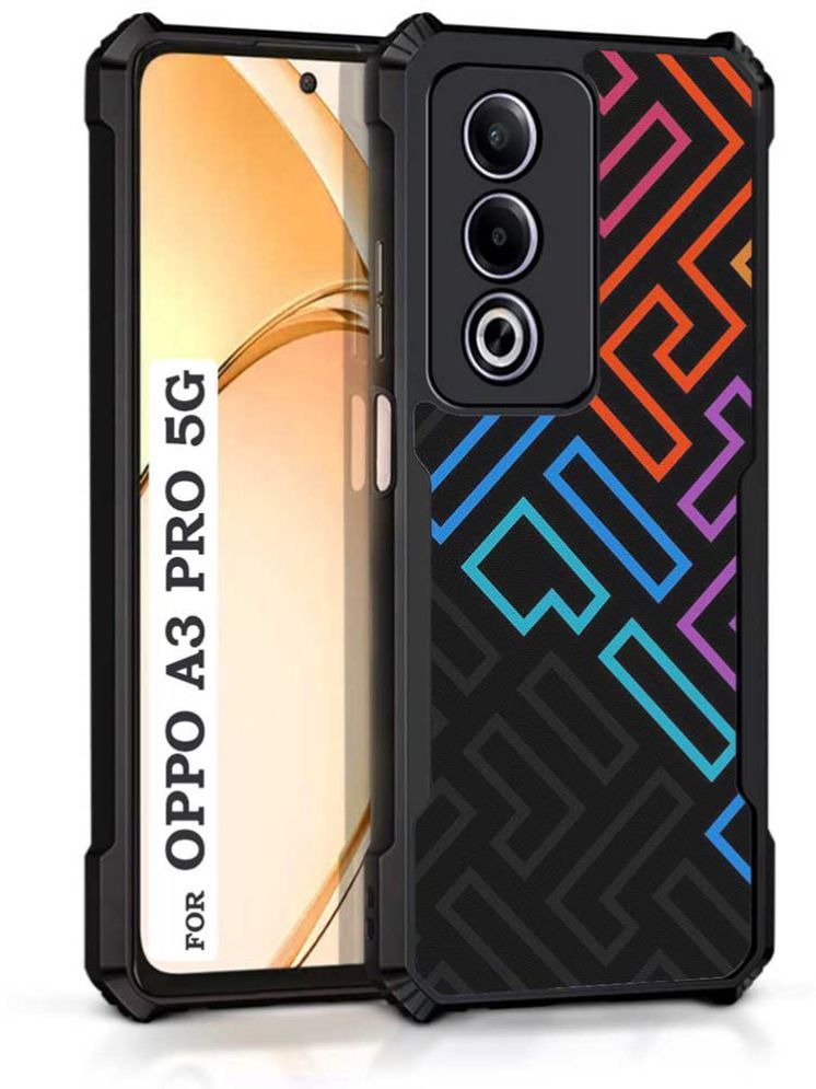     			COBERTA Multicolor Printed Back Cover Polycarbonate Compatible For OPPO A3 Pro 5G ( Pack of 1 )