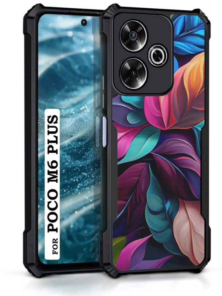     			COBERTA Multicolor Printed Back Cover Polycarbonate Compatible For Poco M6 Plus 5G ( Pack of 1 )