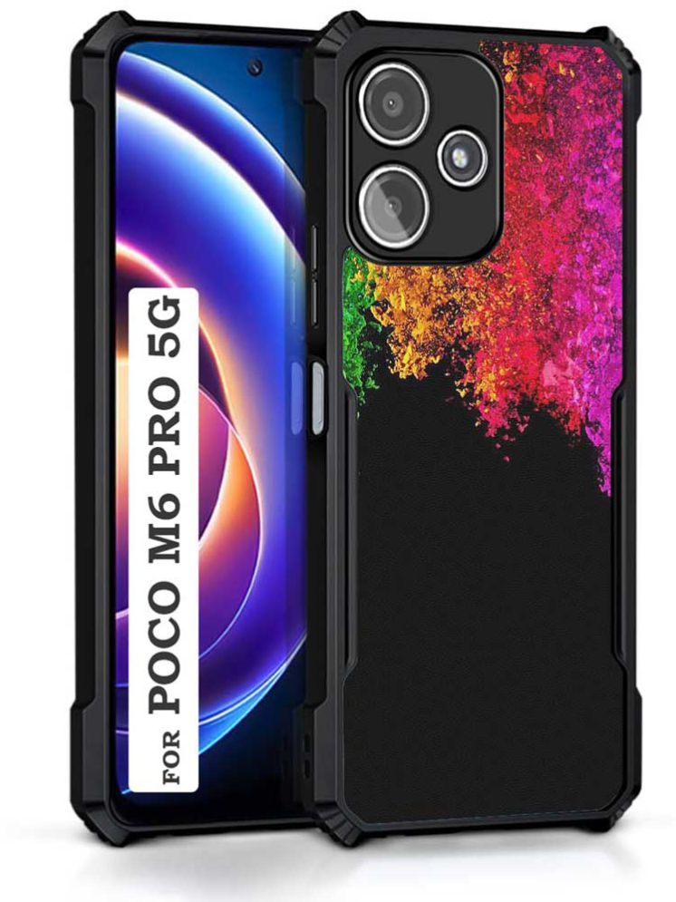     			COBERTA Multicolor Printed Back Cover Polycarbonate Compatible For Poco M6 Pro ( Pack of 1 )