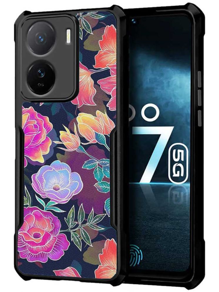     			COBERTA Multicolor Printed Back Cover Polycarbonate Compatible For iQoo Z7s 5G ( Pack of 1 )