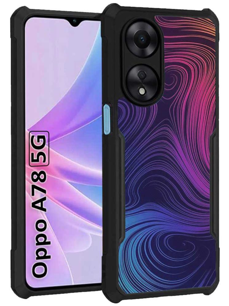     			COBERTA Multicolor Printed Back Cover Polycarbonate Compatible For OPPO A78 5G ( Pack of 1 )