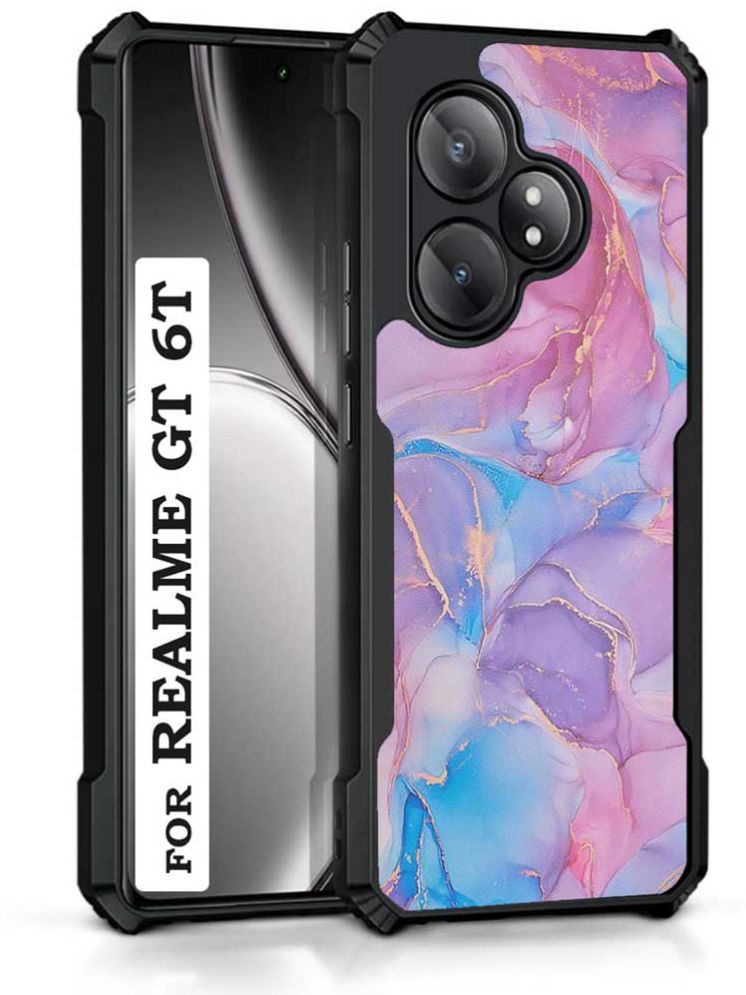     			COBERTA Multicolor Printed Back Cover Polycarbonate Compatible For Realme GT 6T 5G ( Pack of 1 )