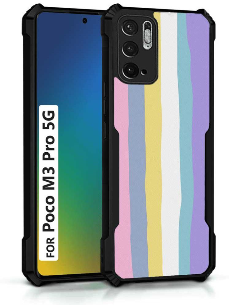     			COBERTA Multicolor Printed Back Cover Polycarbonate Compatible For Poco M3 pro 5G ( Pack of 1 )