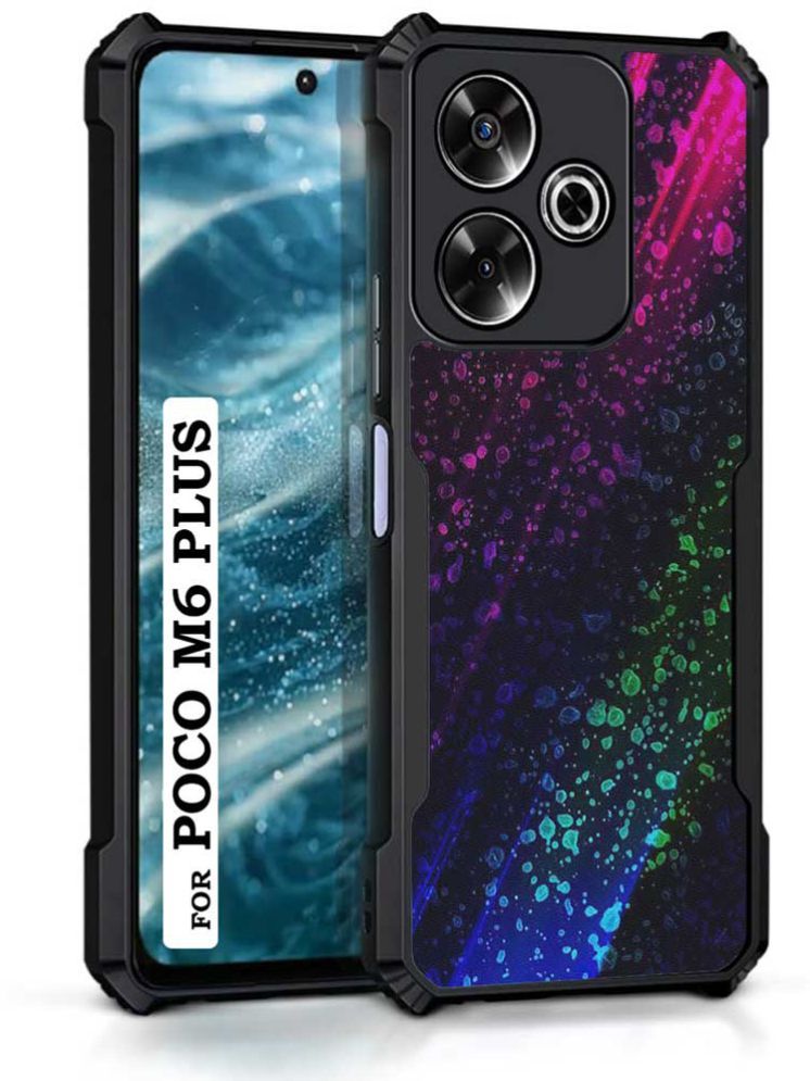     			COBERTA Multicolor Printed Back Cover Polycarbonate Compatible For Poco M6 Plus 5G ( Pack of 1 )