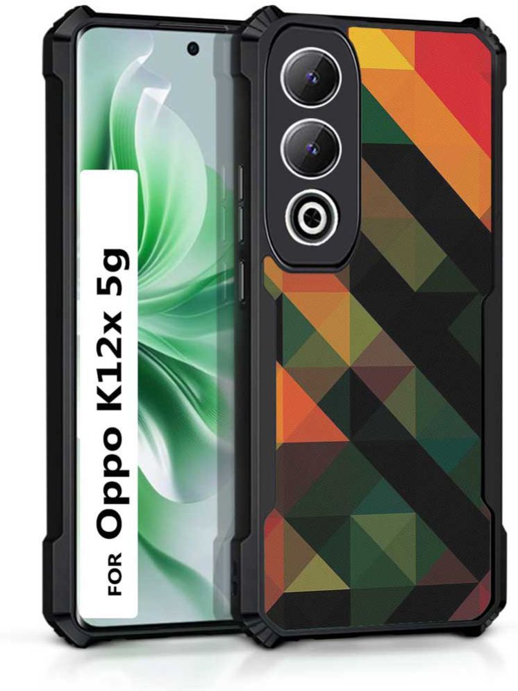     			COBERTA Multicolor Printed Back Cover Polycarbonate Compatible For Oppo K12X 5G ( Pack of 1 )