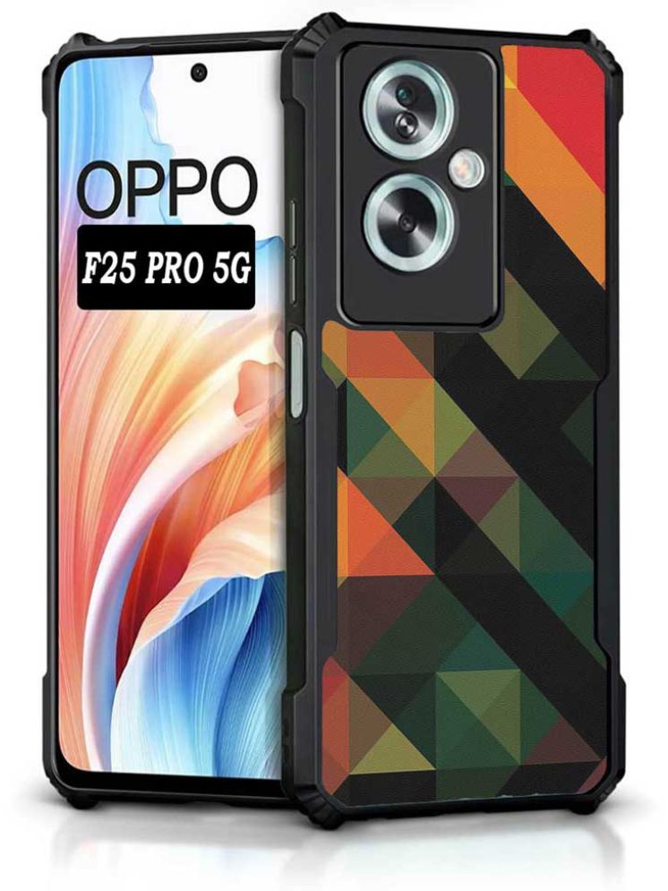     			COBERTA Multicolor Printed Back Cover Polycarbonate Compatible For Oppo F25 Pro 5G ( Pack of 1 )