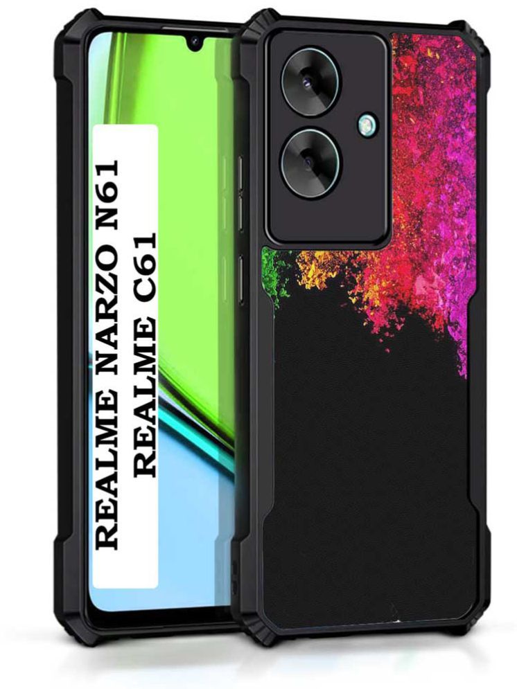     			COBERTA Multicolor Printed Back Cover Polycarbonate Compatible For Realme Narzo N61 ( Pack of 1 )