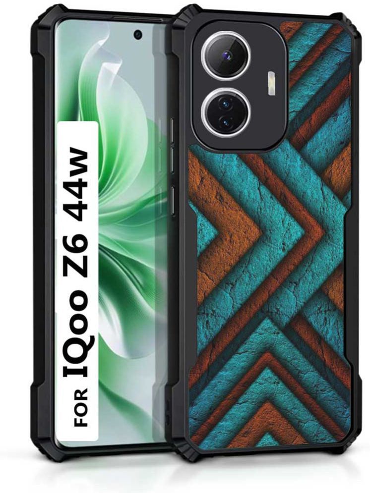     			COBERTA Multicolor Printed Back Cover Polycarbonate Compatible For iQoo Z6 44W ( Pack of 1 )