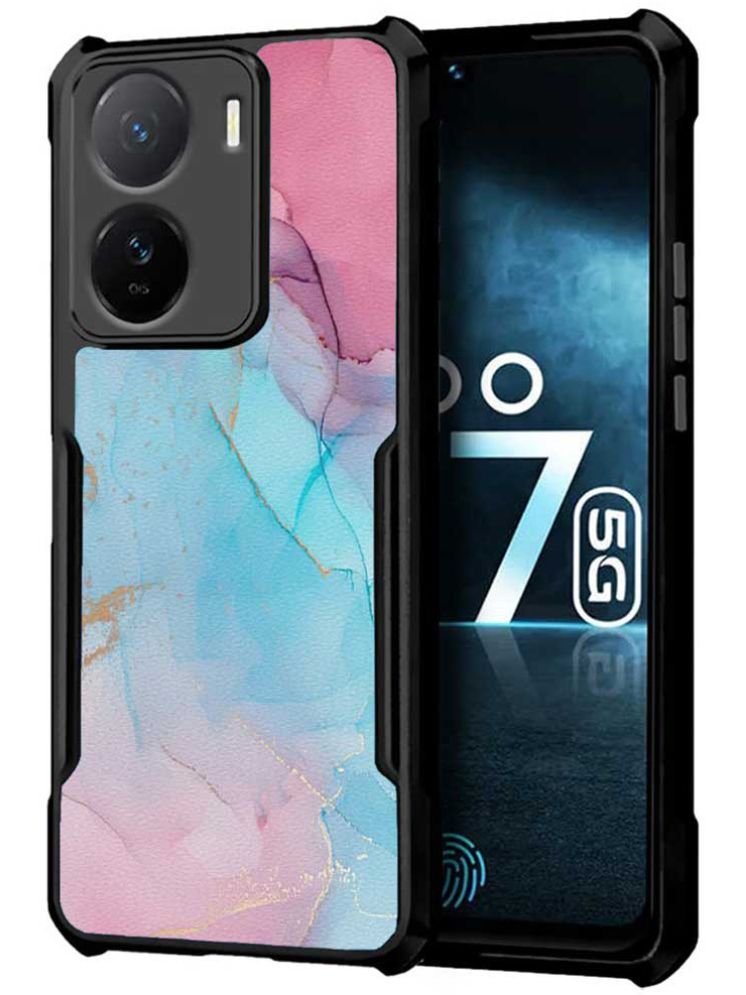     			COBERTA Multicolor Printed Back Cover Polycarbonate Compatible For iQoo Z7s 5G ( Pack of 1 )