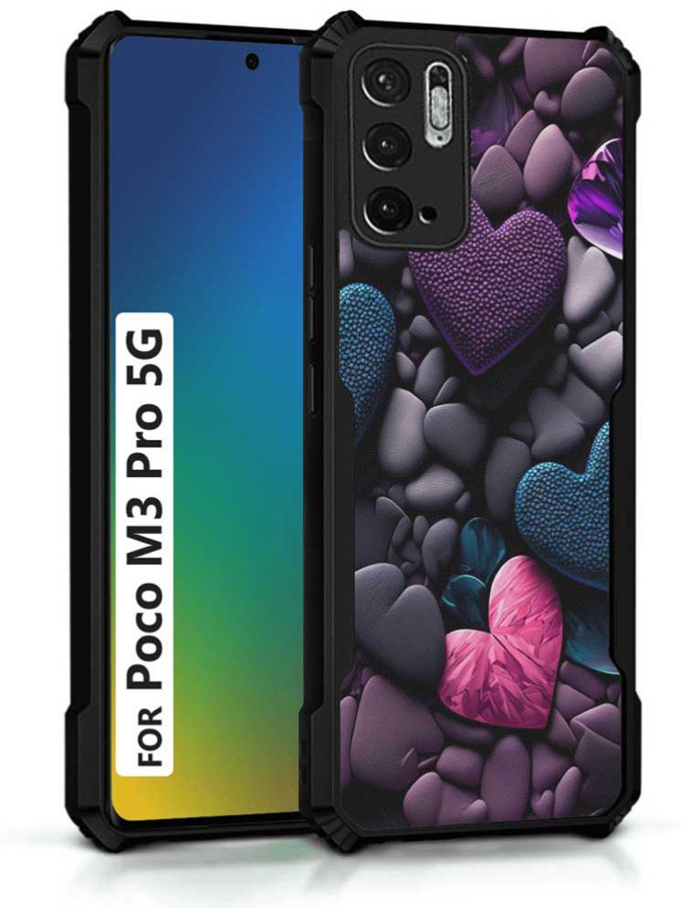     			COBERTA Multicolor Printed Back Cover Polycarbonate Compatible For Poco M3 pro 5G ( Pack of 1 )