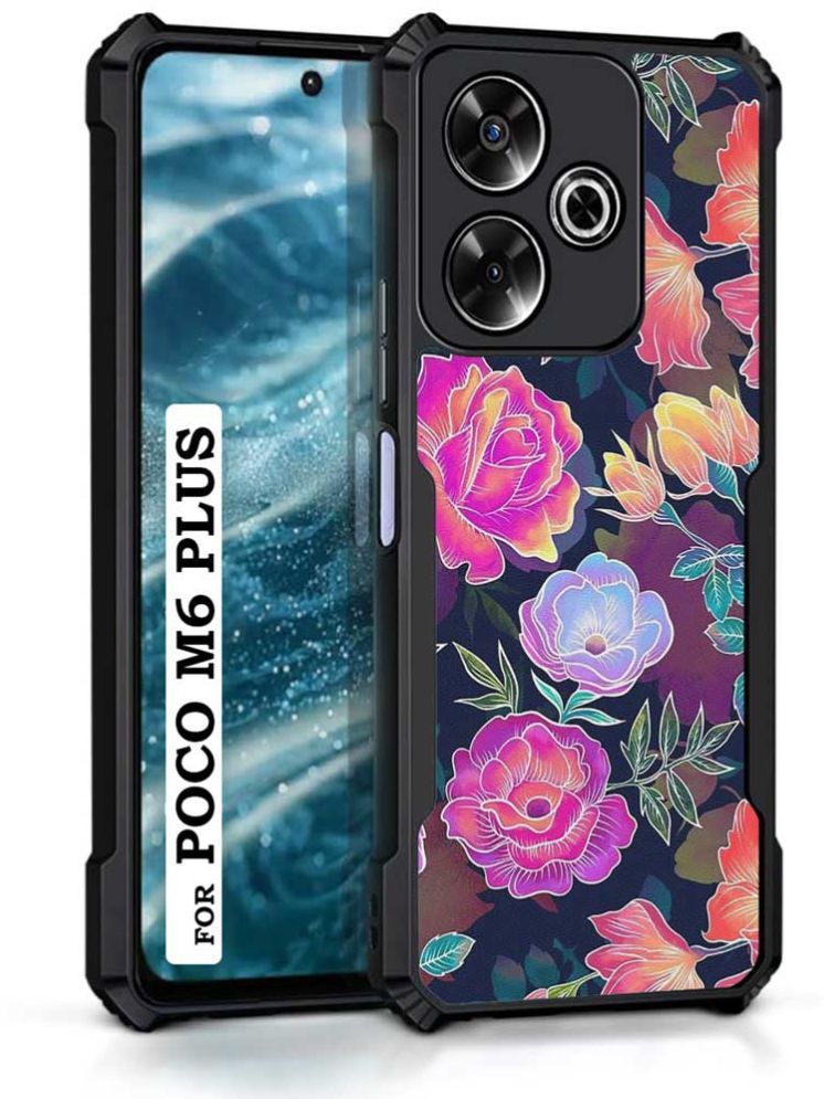     			COBERTA Multicolor Printed Back Cover Polycarbonate Compatible For Poco M6 Plus 5G ( Pack of 1 )