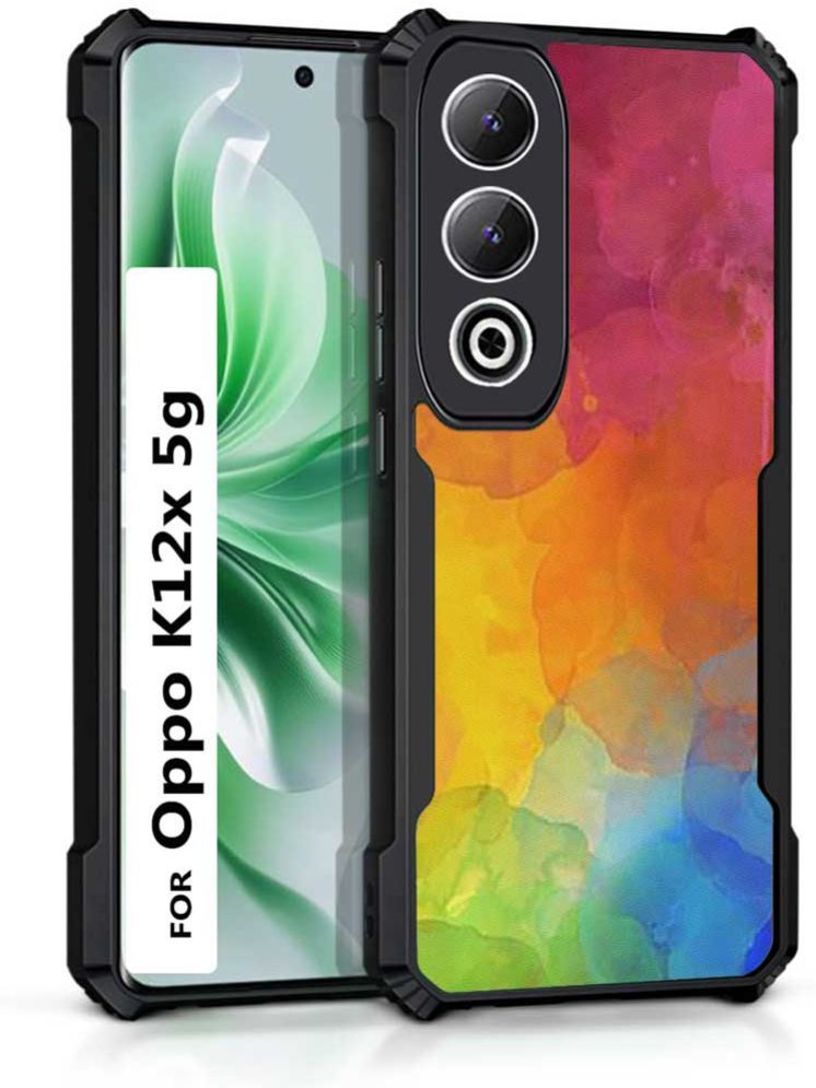     			COBERTA Multicolor Printed Back Cover Polycarbonate Compatible For Oppo K12X 5G ( Pack of 1 )