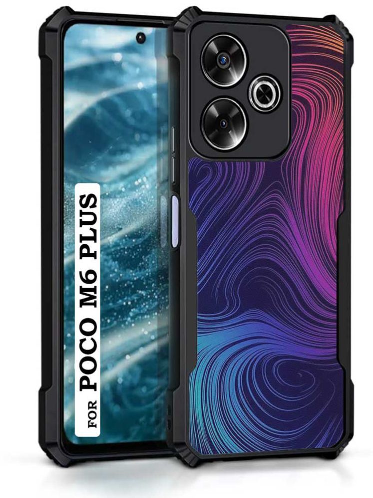     			COBERTA Multicolor Printed Back Cover Polycarbonate Compatible For Poco M6 Plus 5G ( Pack of 1 )