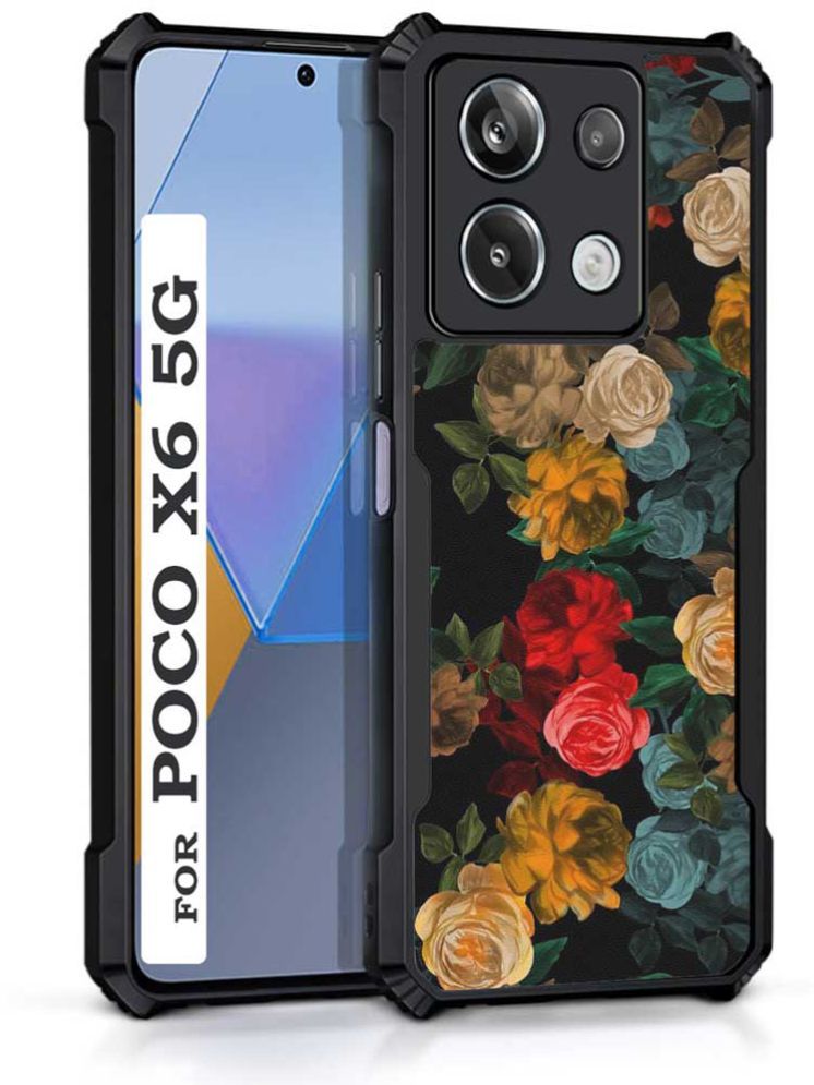     			COBERTA Multicolor Printed Back Cover Polycarbonate Compatible For Poco X6 5G ( Pack of 1 )