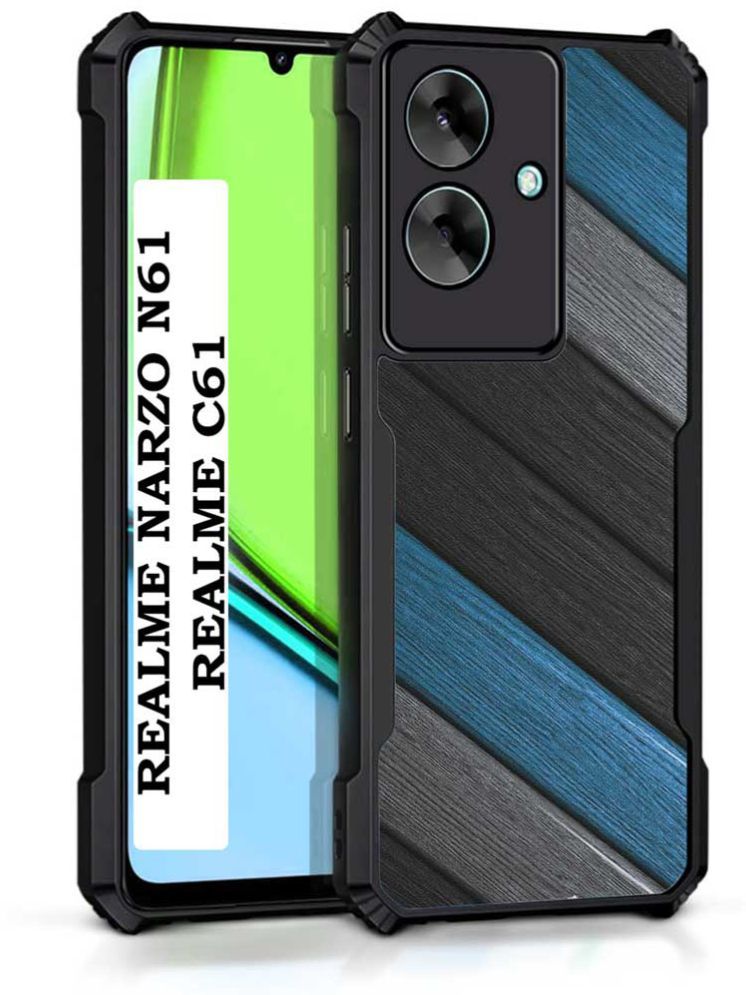     			COBERTA Multicolor Printed Back Cover Polycarbonate Compatible For Realme C61 ( Pack of 1 )