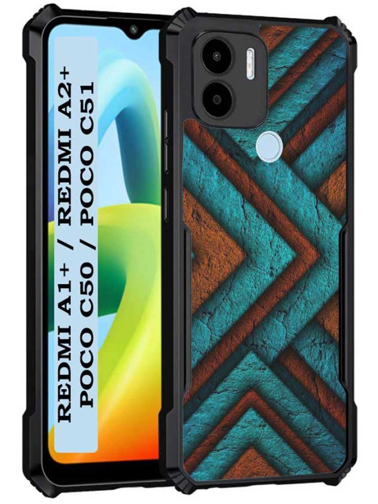     			COBERTA Multicolor Printed Back Cover Polycarbonate Compatible For Poco C51 ( Pack of 1 )