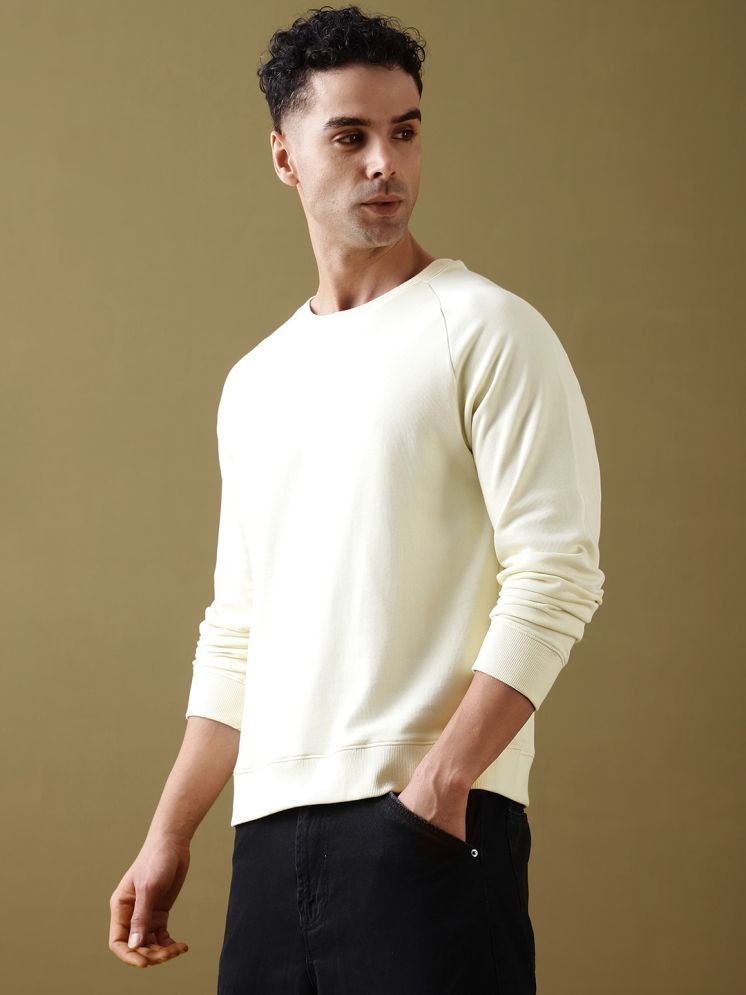     			Dillinger 100% Cotton Regular Fit Solid Full Sleeves Men's Round T-Shirt - Off-White ( Pack of 1 )