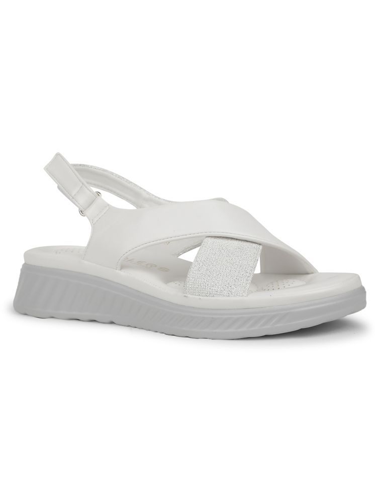     			Liberty White Women's Flats