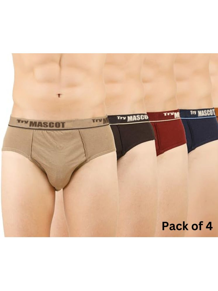     			Mascot Pack of 4 Cotton Briefs For Men's ( Multicolor )