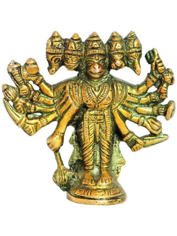     			Shri Astha Vinayak Brass Punchmukhi hanuman Idol ( 9 cm )