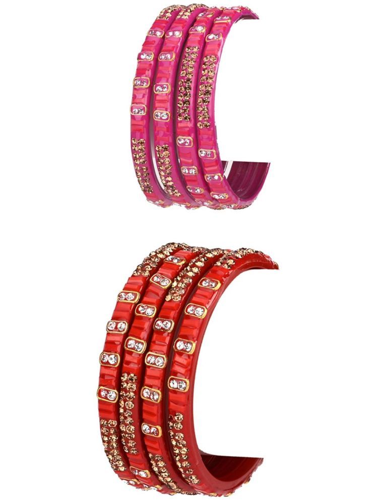     			Somil Multicolor Bangle Set ( Pack of 8 )