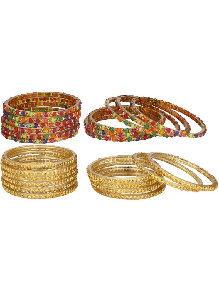     			Somil Multicolor Bangle Set ( Pack of 24 )