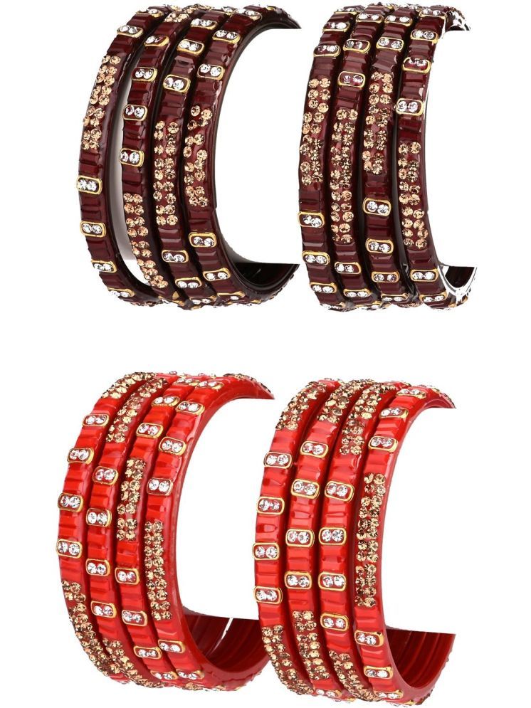     			Somil Multicolor Bangle Set ( Pack of 8 )