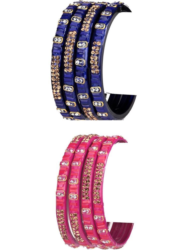     			Somil Multicolor Bangle Set ( Pack of 8 )