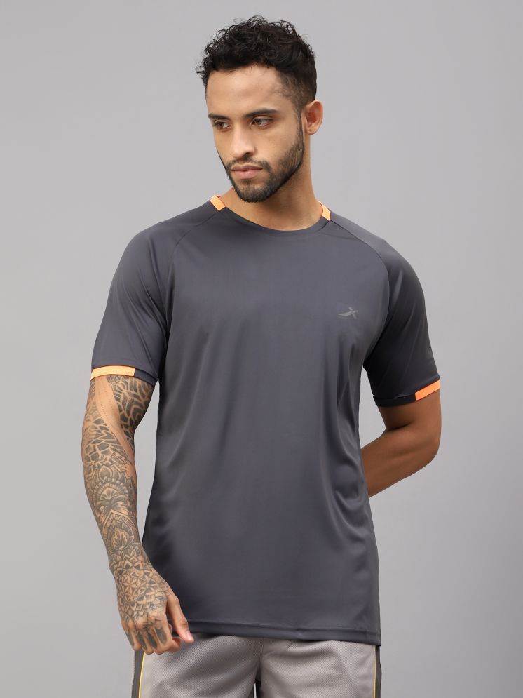     			Vector X Grey Polyester Regular Fit Men's Sports T-Shirt ( Pack of 1 )