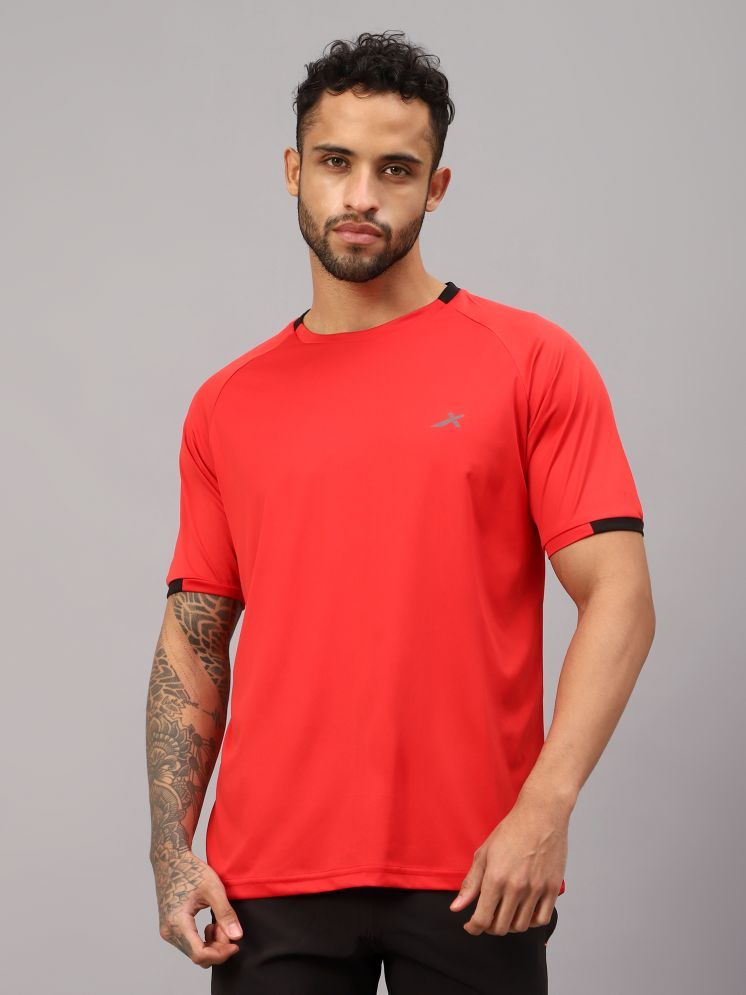     			Vector X Red Polyester Regular Fit Men's Sports T-Shirt ( Pack of 1 )