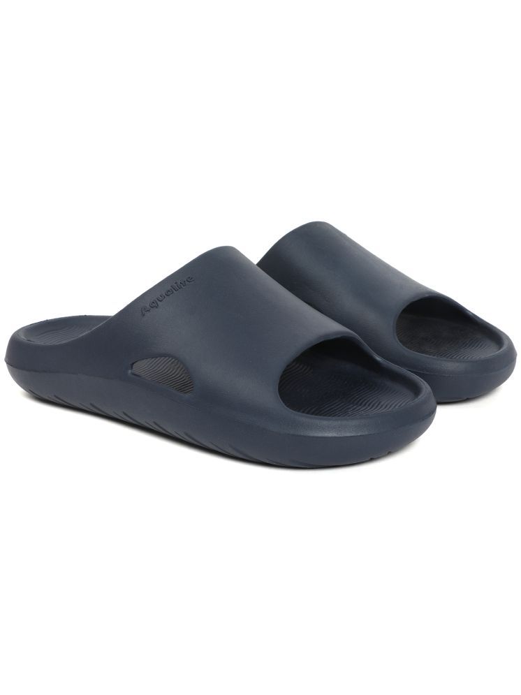     			Aqualite Navy Men's Slide Flip Flop