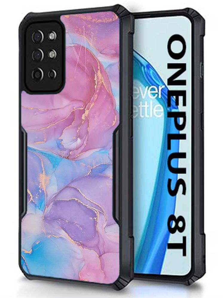     			COBERTA Multicolor Printed Back Cover Polycarbonate Compatible For OnePlus 8T ( Pack of 1 )