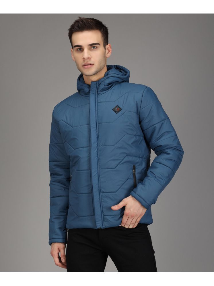     			Christy World Nylon Men's Quilted & Bomber Jacket - Blue ( Pack of 1 )