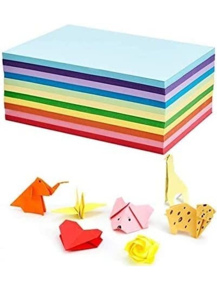     			ECLET A4 100 Coloured Sheets (10 Sheets each color)Copy Printing /Art and Craft Paper Double Sided Coloured Origami Folding DIY Craft Smooth Finish use in Home, School, Office Stationery Children's Day Gift, Birthday Gift, Party Favors,christmas decor etc