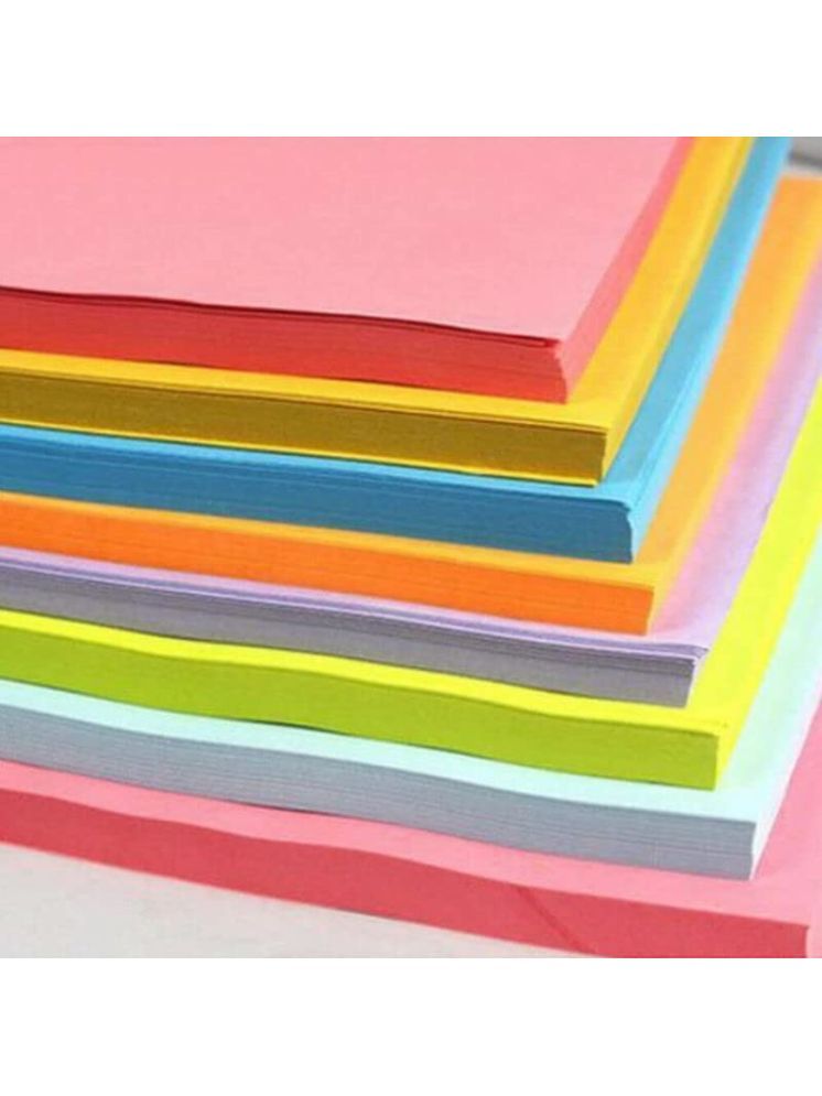     			Eclet A4 50 Coloured Sheets (5 Sheets 10 each color) Copy Printing/Art and Craft Paper Double Sided ColouredOffice Stationery Children's Day Gift, Birthday Gift, Party Favors,christmas decor etc.278