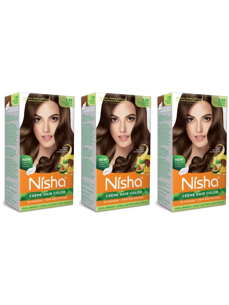     			Nisha Long Lasting Ammonia Free Permanent Hair Color 126 mL Blonde