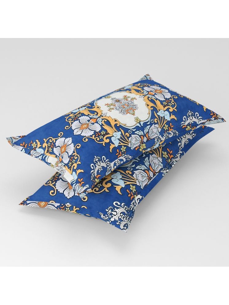     			gharsaaz - Pack of 2 Poly Cotton Abstract Printed Standard Size Pillow Cover ( 68.58 cm(27) x 43.18 cm(17) ) - Multi-Colour