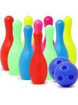 2513Y-YESKART Bowling Game Set for Kids with 10 Pins & Two Balls .Pin Height:16cm. Indoor Outdoor Sports Game for Kids.