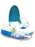 AGEasy Low Noise Compartment Compressor Machine Kit with MouthPiece Nebulizer (Blue & White)