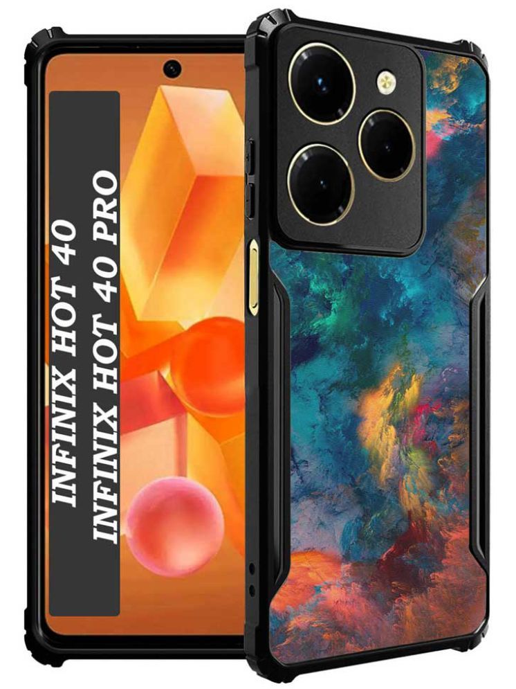     			COBERTA Multicolor Printed Back Cover Polycarbonate Compatible For Inifinix Hot 40 Pro ( Pack of 1 )