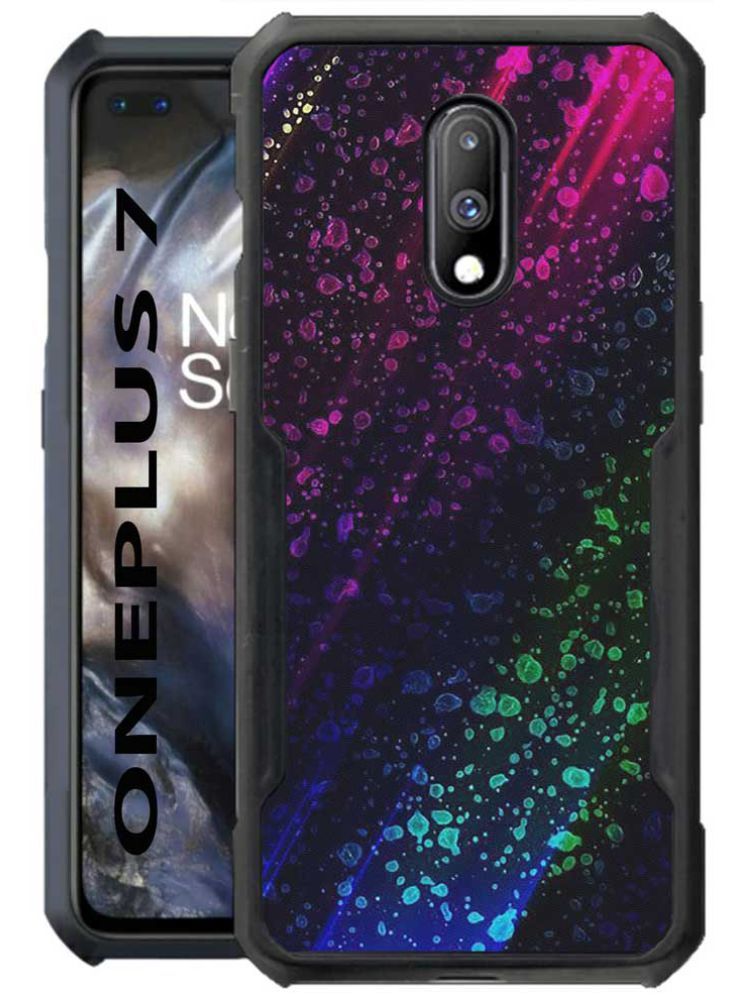     			COBERTA Multicolor Printed Back Cover Polycarbonate Compatible For OnePlus 7 ( Pack of 1 )