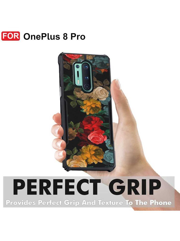     			COBERTA Multicolor Printed Back Cover Polycarbonate Compatible For OnePlus 8 Pro ( Pack of 1 )