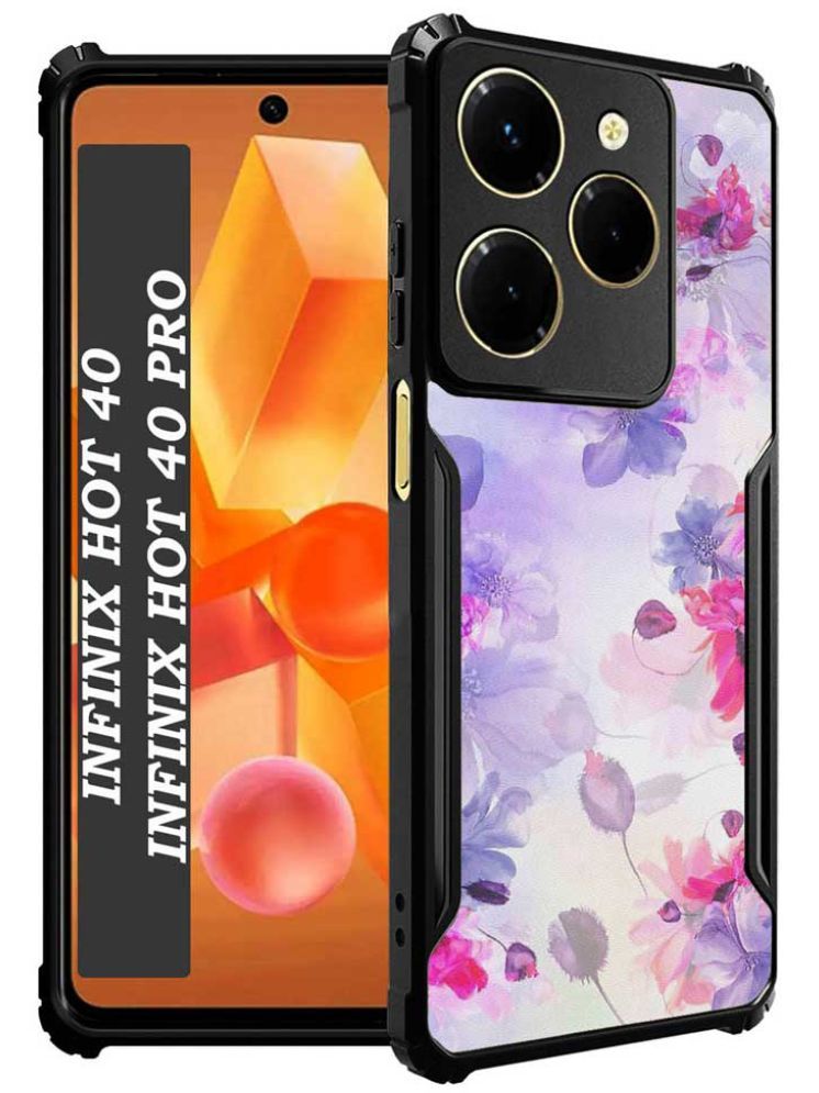     			COBERTA Multicolor Printed Back Cover Polycarbonate Compatible For Inifinix Hot 40 Pro ( Pack of 1 )