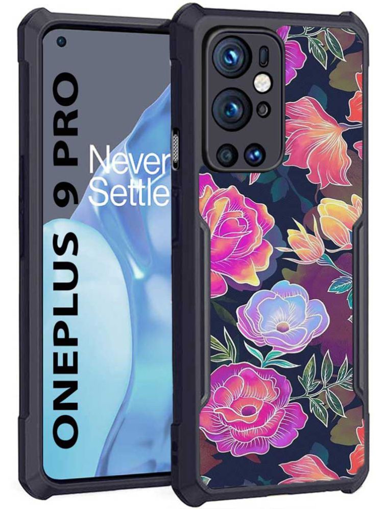     			COBERTA Multicolor Printed Back Cover Polycarbonate Compatible For Oneplus 9pro ( Pack of 1 )