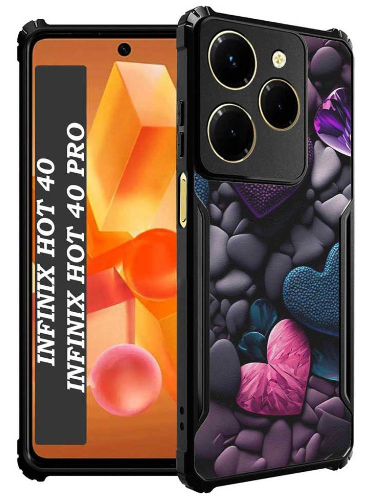     			COBERTA Multicolor Printed Back Cover Polycarbonate Compatible For Inifinix Hot 40 Pro ( Pack of 1 )